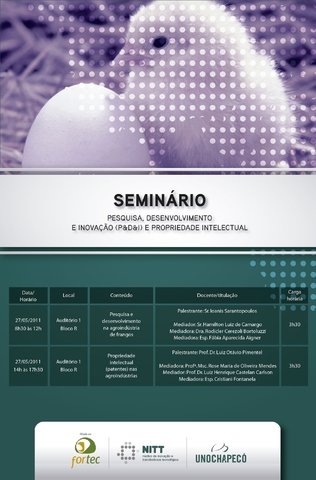 Participe do Seminário: Pesquisa, Desenvolvimento e Inovação (P&D&I) e Propriedade Intelectual