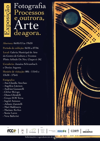 Professora e estudantes do curso participam da Exposição “Fotografia: Processos de outrora, arte de agora”