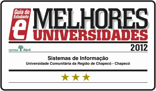 Sistemas de Informação da Unochapecó é  destaque no Guia do Estudante