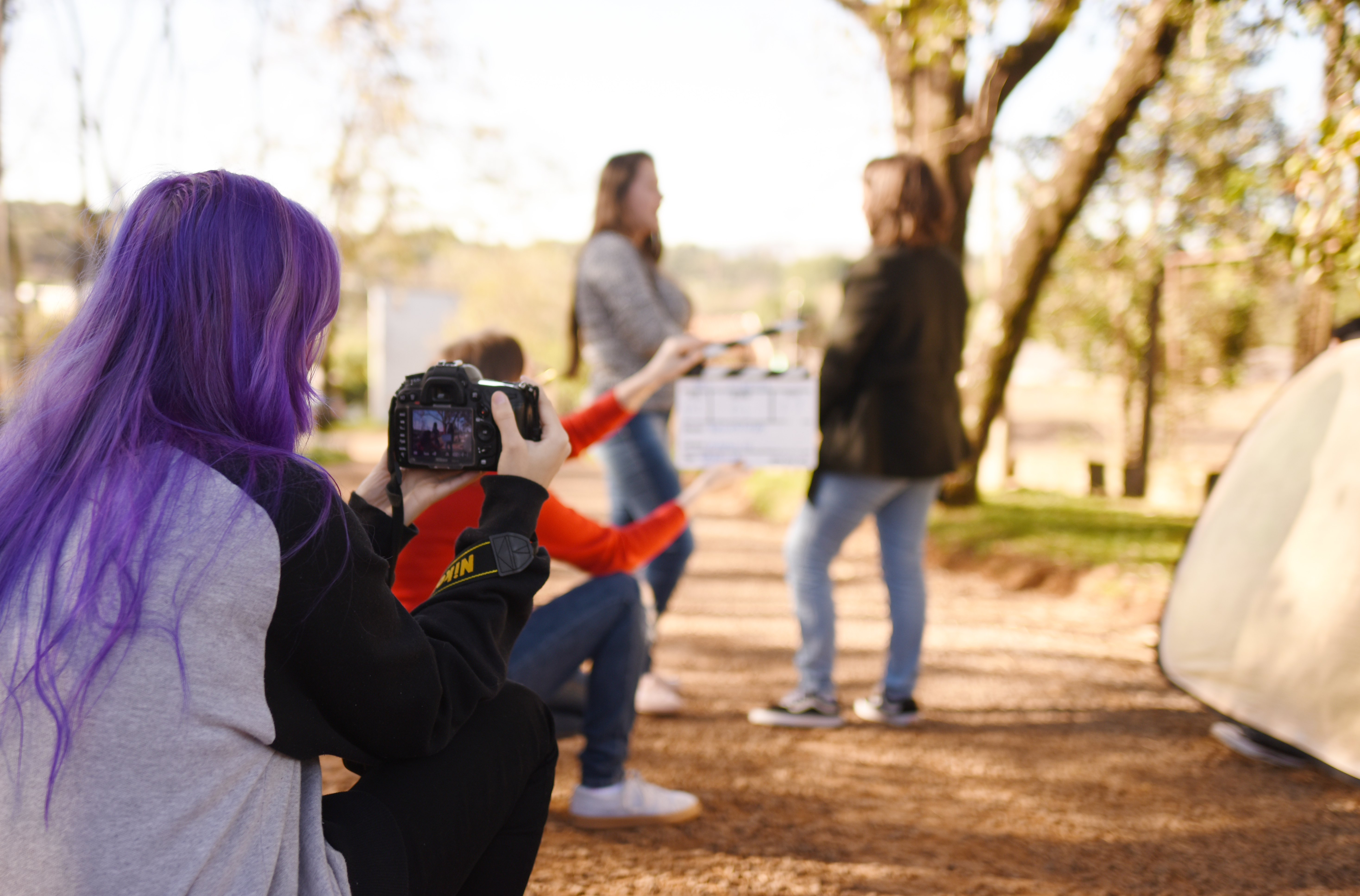 Os cursos de Jornalismo e Produção Audiovisual produzem filmes durante a graduação (Foto: Bruno Nicolau da Silva) etetet