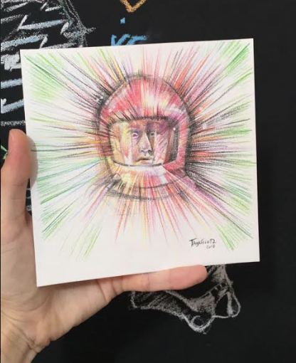 Fabrício escondeu esse desenho em um livro de um grande fotógrafo Fabrício escondeu esse desenho em um livro de um grande fotógrafo